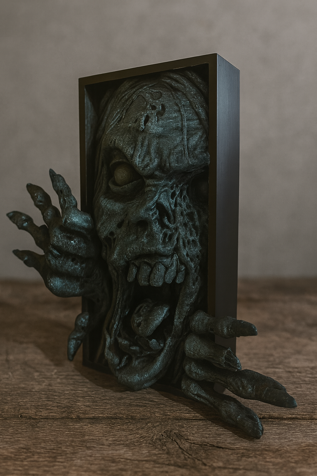 Book Nook „Zombie“ | Horror Regal Deko | 3D Druck Unikat