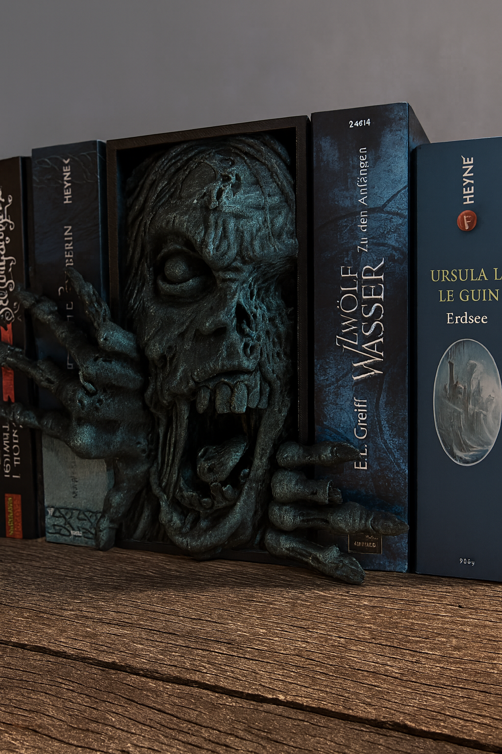 Book Nook „Zombie“ | Horror Regal Deko | 3D Druck Unikat