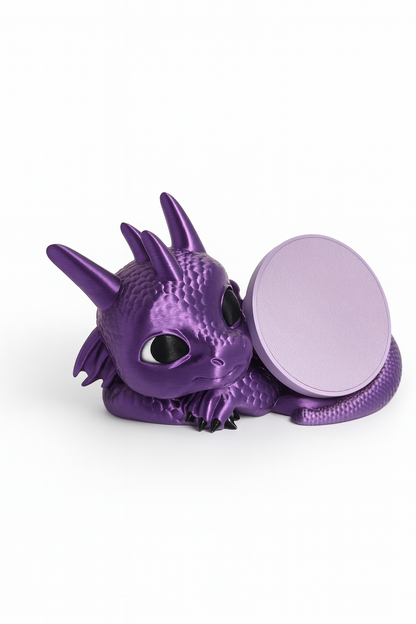Babydrache – schimmernder Halter für Smartspeaker & Toniebox