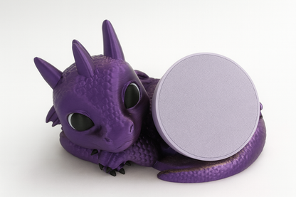 Babydrache – schimmernder Halter für Smartspeaker & Toniebox