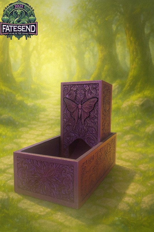 ✨ Faltbarer Dice Tower "Luna Moth" – Würfelturm & Würfelbox