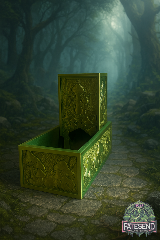 🍄 Faltbarer Würfelturm „Mushroom“ – Fantasy-Design