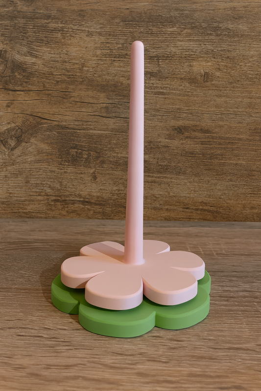 🌸 Garnabroller im Blumendesign – Fadenhalter für Wolle & Garne