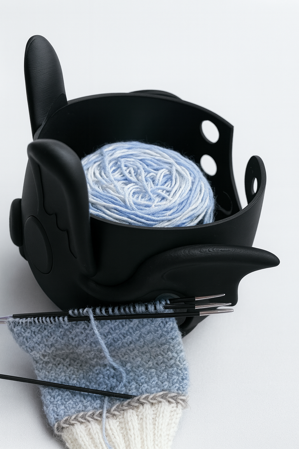 Garnschale „Betty“ – Fledermaus-Yarn Bowl 🦇🧶