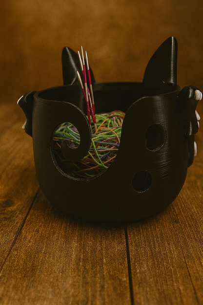 Garnschale „Skelett-Fledermaus“ – Dein schaurig-schönes Strick-Accessoire