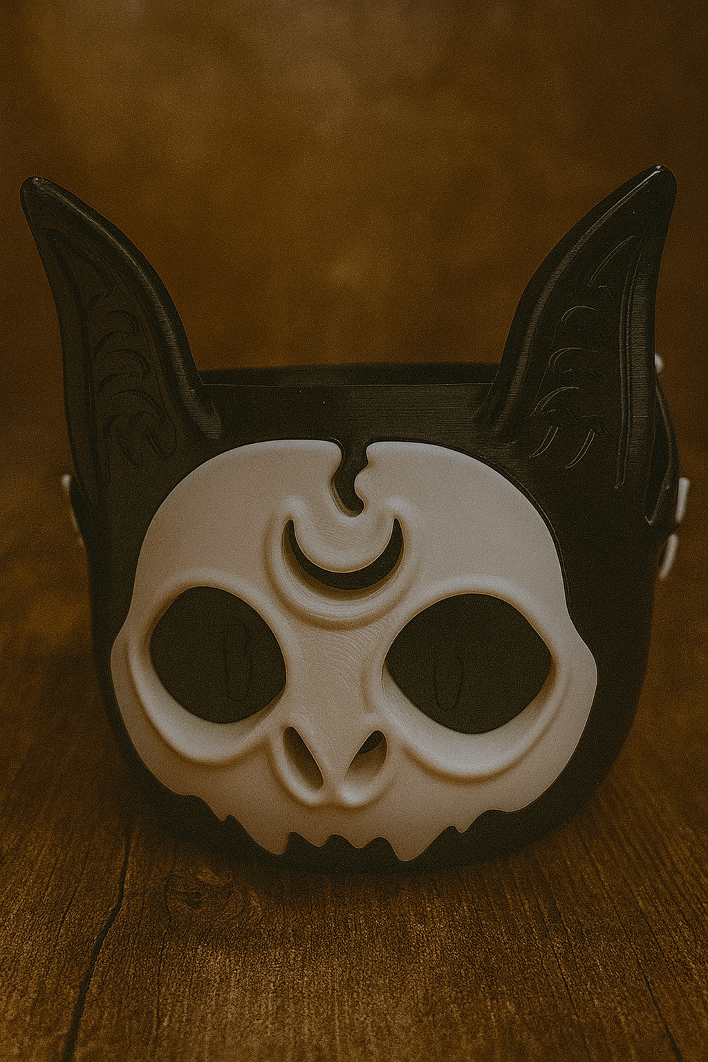 Garnschale „Skelett-Fledermaus“ – Dein schaurig-schönes Strick-Accessoire