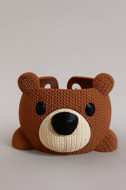 Garnschale Bär "Brummi" – Strickoptik