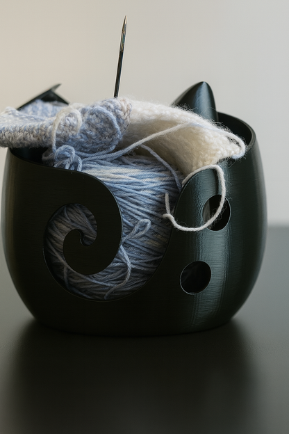 🐾 Garnschale Katze "Luna" – dein süßer Helfer für entspanntes Stricken & Häkeln