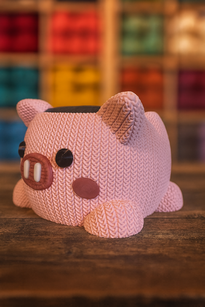 🧶 Garnschale Schweinchen „Piggy“