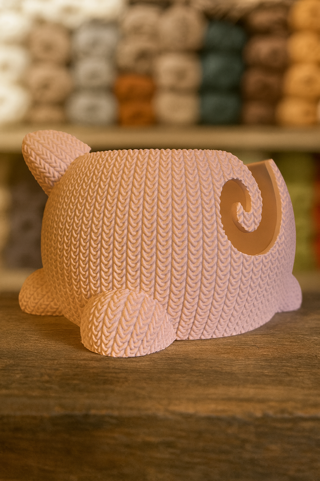 🧶 Garnschale Schweinchen „Piggy“