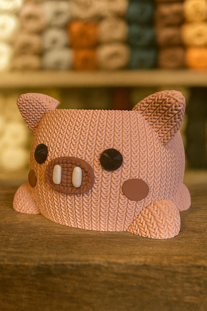 🧶 Garnschale Schweinchen „Piggy“