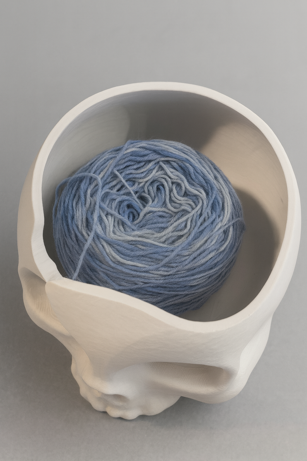 Garnschale Totenkopf – Skull Yarn Bowl 🧶💀