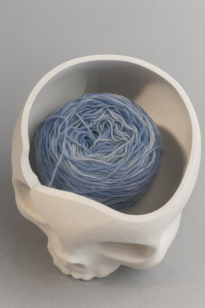 Garnschale Totenkopf – Skull Yarn Bowl 🧶💀