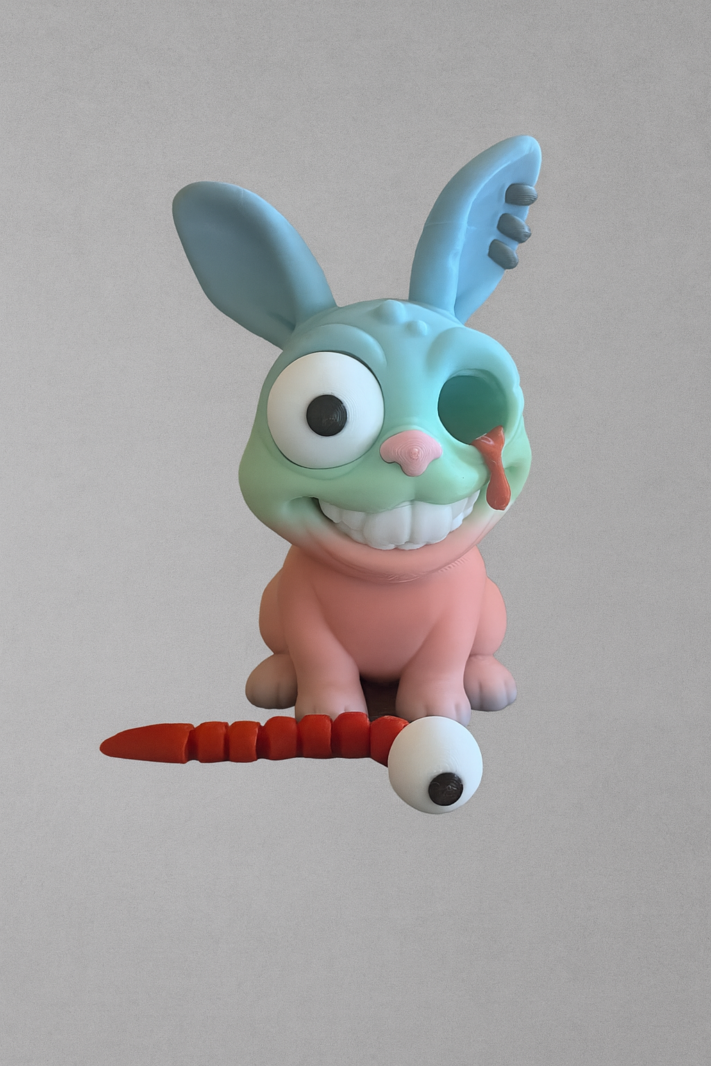 „Bunny Stiftehalter – 3D-Druck aus PLA, Seitenansicht“