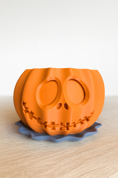 🎃 Halloween Pflanztopf mit Untersetzer – spooky cute für deine Pflanzen