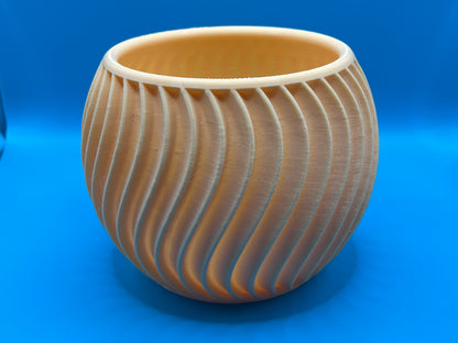 🌿 Sonar Pflanzgefäß mit Tropfschale | Nachhaltiger Blumentopf aus PLA | Modernes Spiraldesign – 80 mm & 100 mm 🌿