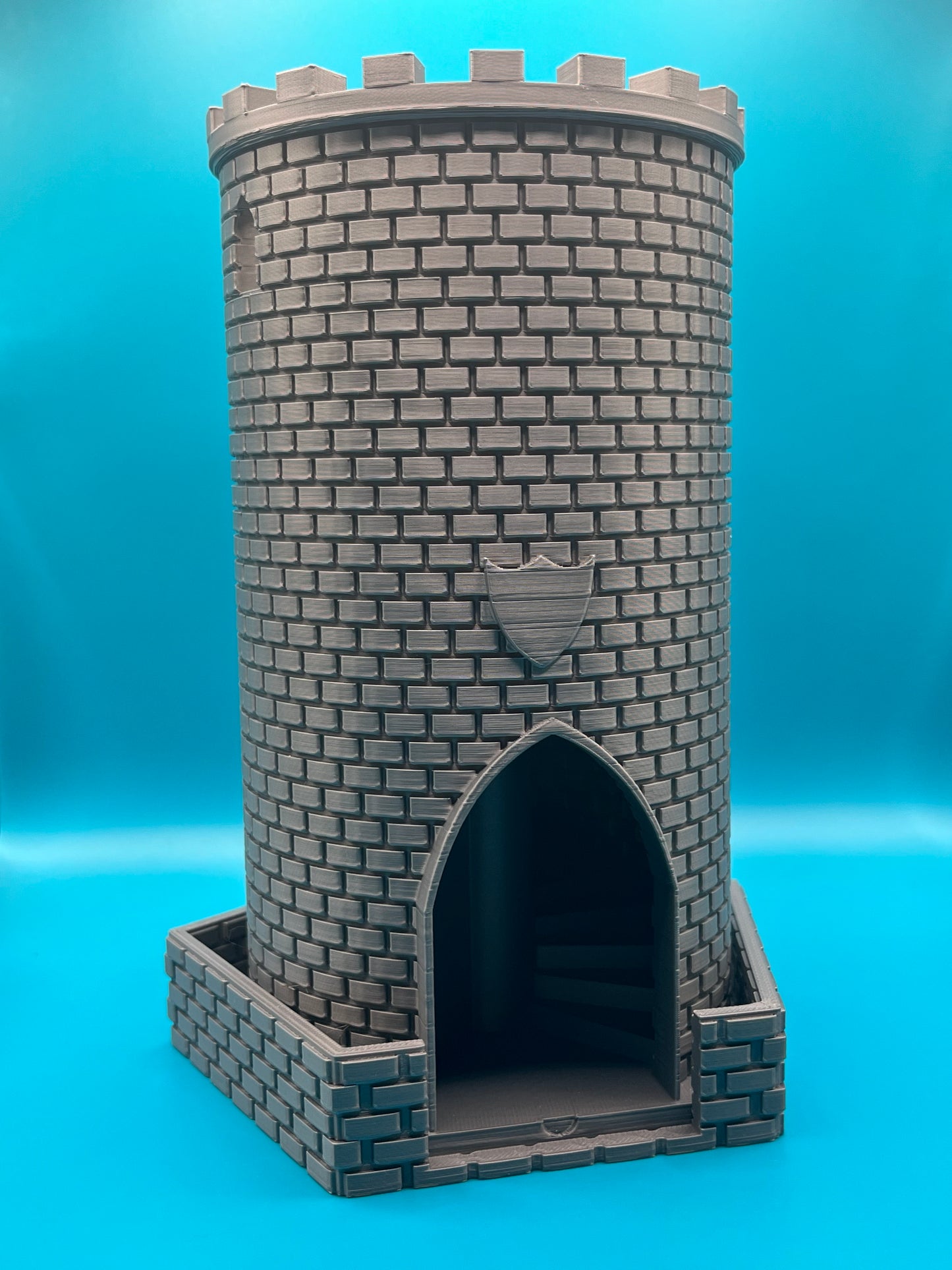 Würfelturm im Burgdesign – Perfekt für Dungeons & Dragons und andere Tabletop-Spiele | 3D-gedruckt aus hochwertigem PLA
