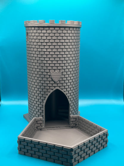 Würfelturm im Burgdesign – Perfekt für Dungeons & Dragons und andere Tabletop-Spiele | 3D-gedruckt aus hochwertigem PLA