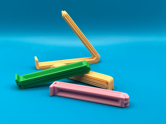 Tütenclips 5er Set – 70 mm – PLA nachhaltig & wiederverwendbar – Bunte Farben | Umweltfreundliche Verschlüsse aus Bio-Kunststoff