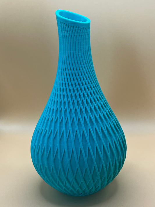 Vase „Vanta“ – 3D-gedruckte Dekovase aus PETG | ca. 179 mm hoch | moderne Vase für Trockenblumen | geometrisches Design
