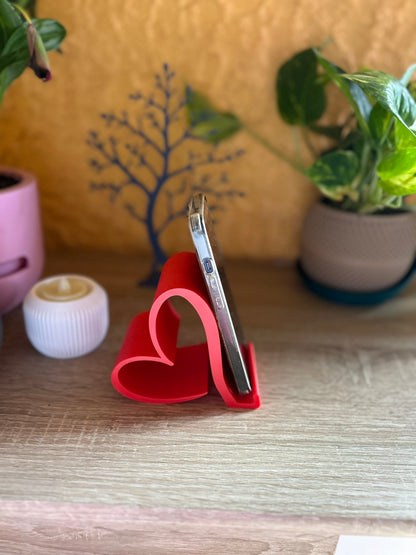 Smartphone-Halter „Valentine“ – Stylischer Herz-Handyhalter aus 3D-Druck