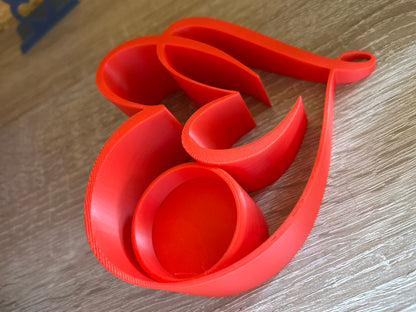🕯️ Teelichthalter "Two Hearts" – Romantische Deko mit Herz