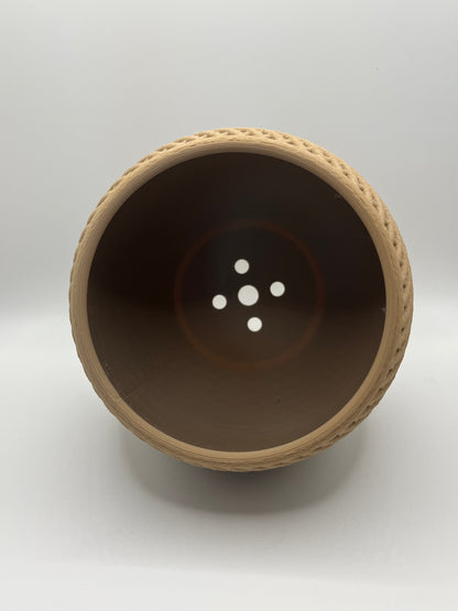 🌿 Modernes Pflanzgefäß "Drift"mit strukturierter Oberfläche | Minimalistischer Übertopf aus PLA |Blumentopf auf Platte 🌿