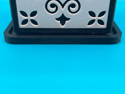 Quadratischer Design-Pflanzer mit portugiesischem Fliesenmuster – Modern & dekorativ aus PLA (100 mm)