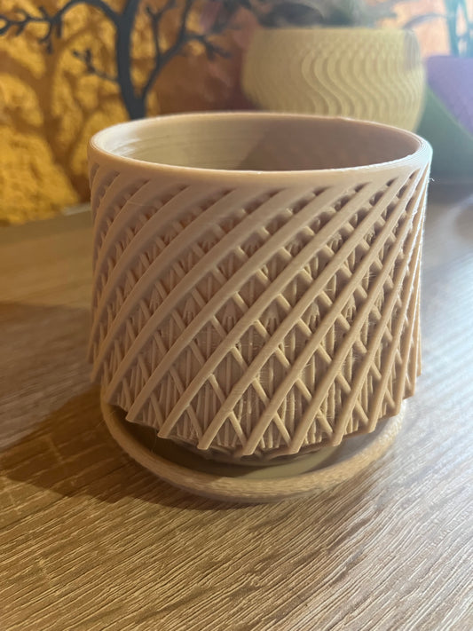 Kairo · Pflanzgefäß mit Untersetzer – Modern und Minimalistisch