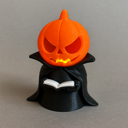 🎃 Halloween Dekofigur „Pumpkin Head“ – für LED-Teelicht