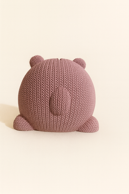 🐻 Spardose „Bär“ – in kuscheliger Strickoptik mit Schraubverschluss