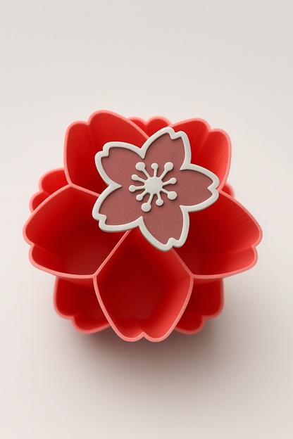 🌸 Drehbarer Sakura-Schreibtischorganizer
