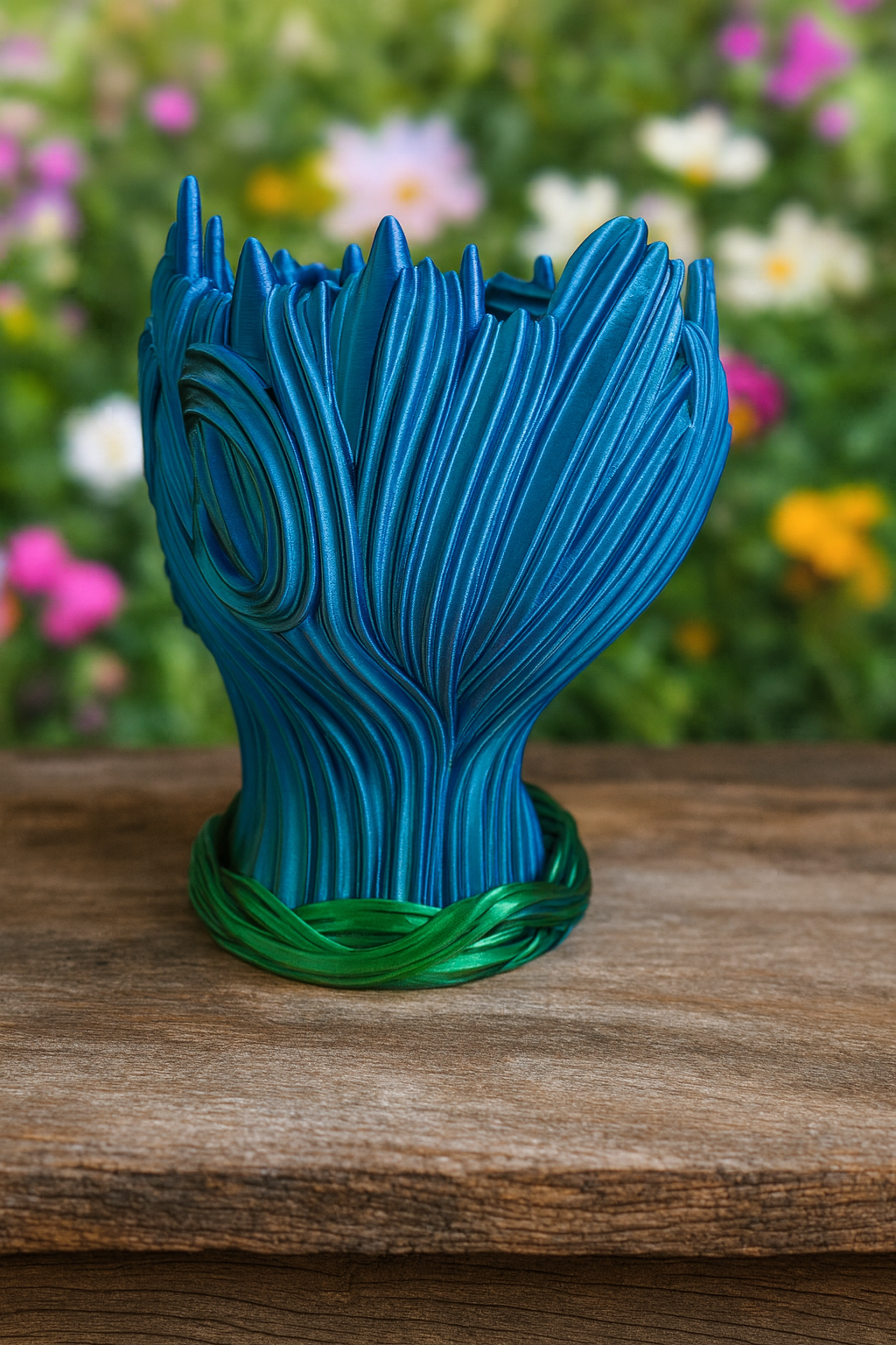 Womans Head Planter mit Untersetzer