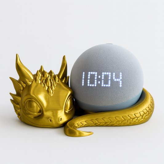 🐉 Drachenfigur - Thron für Smartspeaker