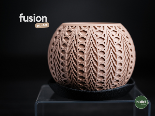 fusion · Pflanzgefäß – skulptural, minimalistisch & erhöht auf Tropfblech