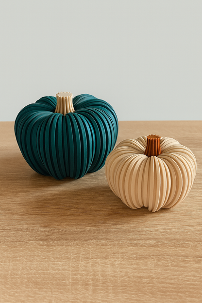 🎃 3er-Set Kürbis-Dekoration – LED-geeignet & herbstlich schön