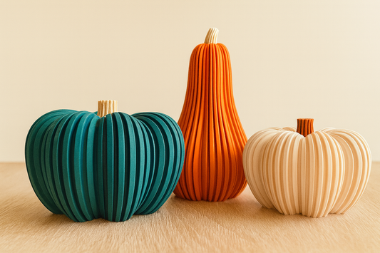 🎃 3er-Set Kürbis-Dekoration – LED-geeignet & herbstlich schön