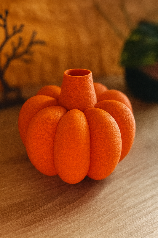 🎃 Kürbis-Vase im herbstlichen Design –  Deko aus PLA