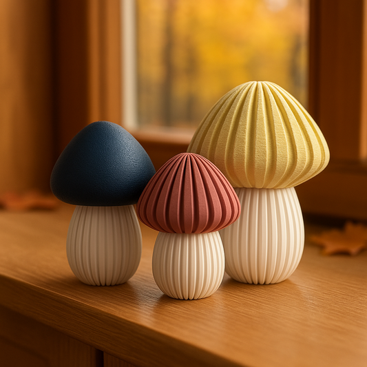 🍄 Deko-Pilze im 3er-Set – Stilvolle Herbstdeko